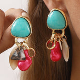 Boucles d’oreilles bohèmes géométriques