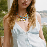 Collier multi-couches océan – Poisson, étoile de mer et coquillage