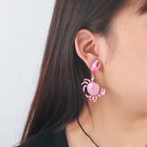 Boucles d’oreilles crabe coloré – style marin créatif et amusant