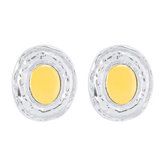 Parure collier et boucles d’oreilles miroir bicolores