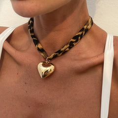 Collier Océan Léopard