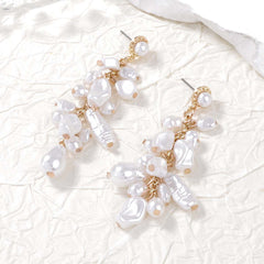 Parure collier et boucles d’oreilles baroques – Perles irrégulières élégantes