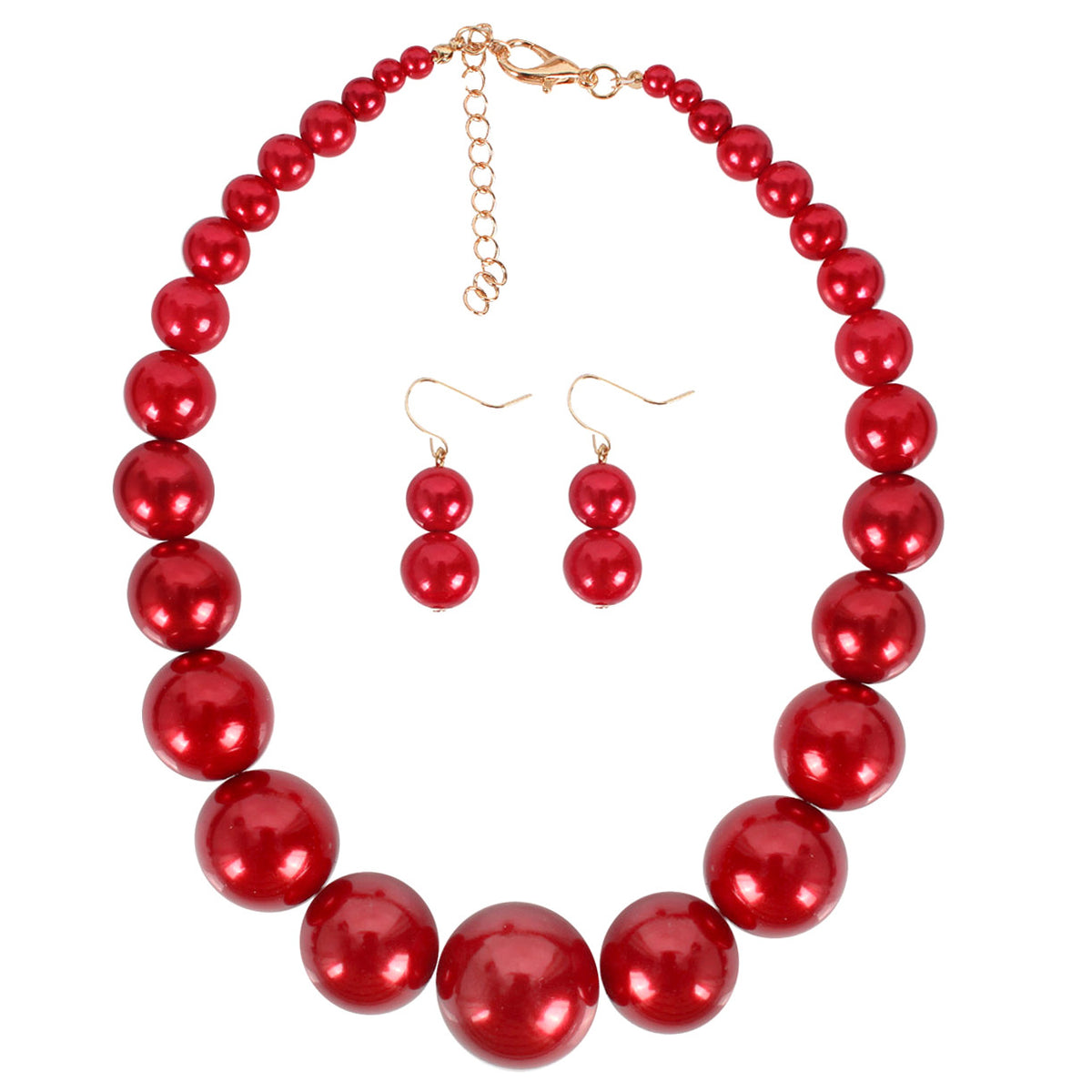 Collier ras-du-cou perles imitation style européen