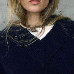 Collier serpent articulé en métal – Style rétro et design européen