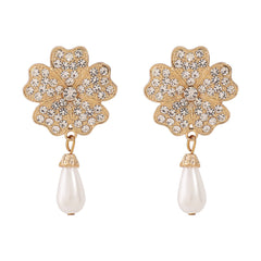 Parure fleur et perles