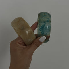 Bracelet acrylique semi-transparent – style INS