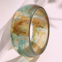 Bracelet acrylique semi-transparent – style INS