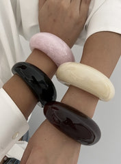 Bracelet tendance multi-couleurs – acrylique irrégulier