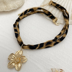 Collier Océan Léopard