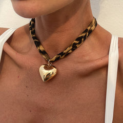 Collier Océan Léopard